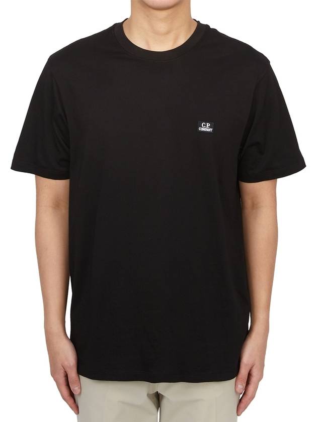 Logo Short Sleeve T-Shirt Black - CP COMPANY - BALAAN 2