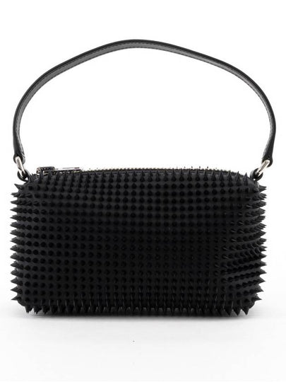 Heiress Rubberized Spike Pouch Bag Black - ALEXANDER WANG - BALAAN 2