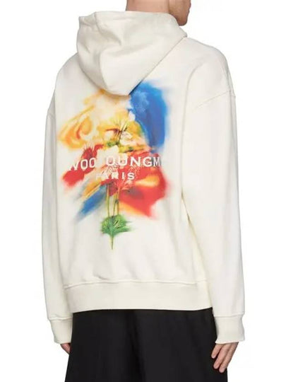 Swaying Flower Back Logo Hoodie Ivory - WOOYOUNGMI - BALAAN 2