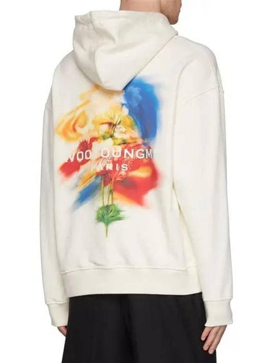 Ivory Swaying Flower Hooded Sweatshirt W243TS36724I - WOOYOUNGMI - BALAAN 1