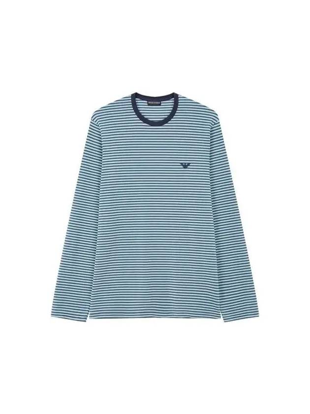 UNDERWEAR Men's Striped Pattern Lounge TShirt Mint 271776 - EMPORIO ARMANI - BALAAN 1