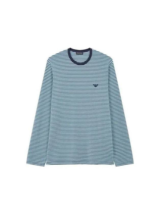 UNDERWEAR Men's Striped Pattern Lounge TShirt Mint 271776 - EMPORIO ARMANI - BALAAN 1