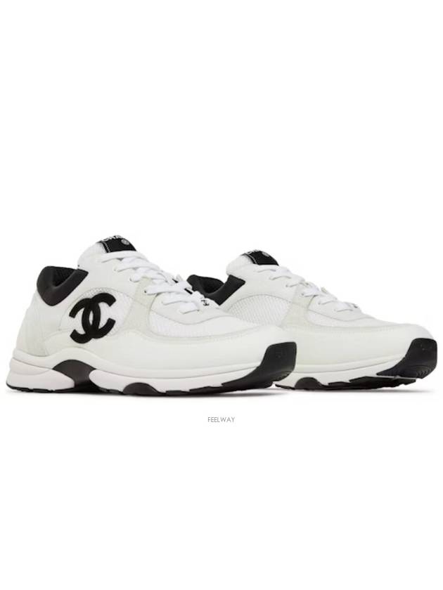 CC logo mesh tennis low top sneakers white - CHANEL - BALAAN 3