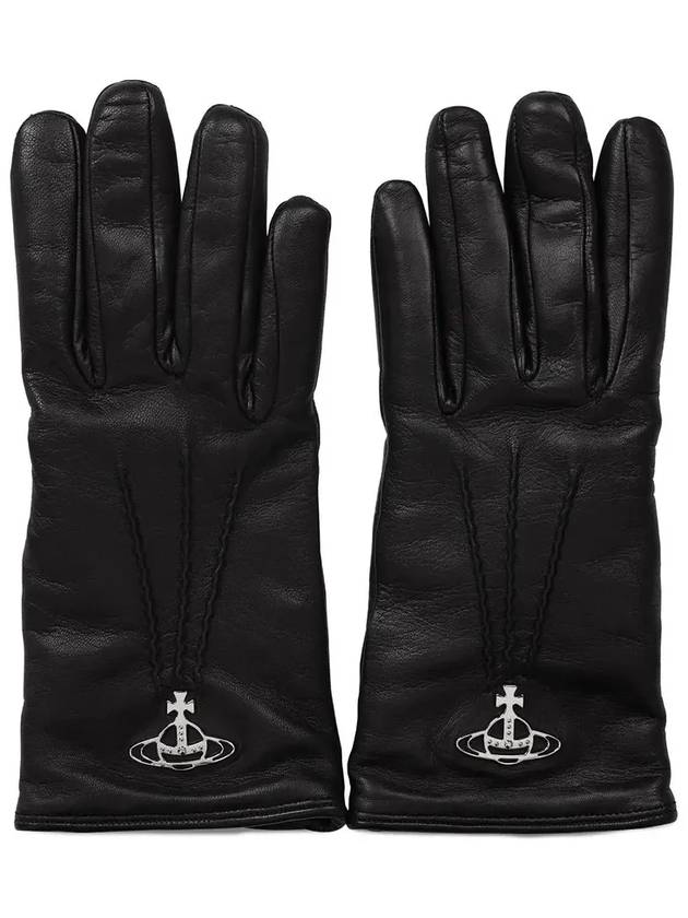 Black ORB Classic Gloves 8202002CU L0023 N401 - VIVIENNE WESTWOOD - BALAAN 3