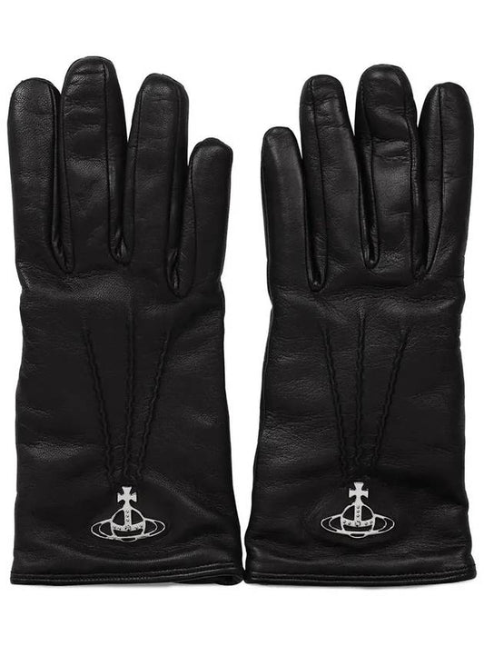 Black ORB Classic Gloves 8202002CU L0023 N401 - VIVIENNE WESTWOOD - BALAAN 1