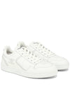 logo on leather low top sneakers white - CELINE - BALAAN 4