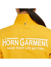 Women's Rook of Polo Short Sleeve T-Shirt Yellow - HORN GARMENT - BALAAN 9