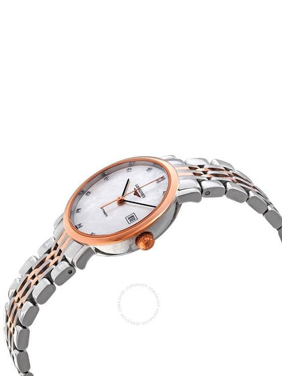 Longines Elegant Automatic Diamond White Mother of Pearl Dial Ladies Watch L4.310.5.87.7 - LONGINES - BALAAN 2