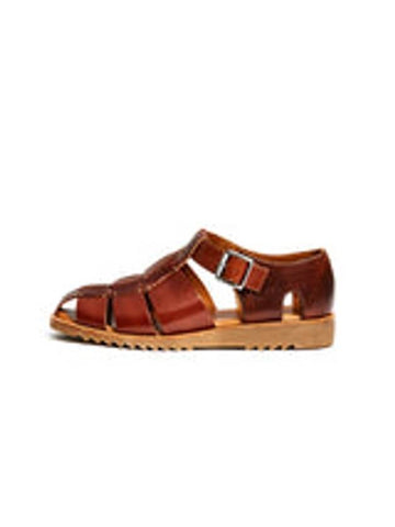 Pacific Buckle Gladiator Sandals Brown - PARABOOT - BALAAN 1