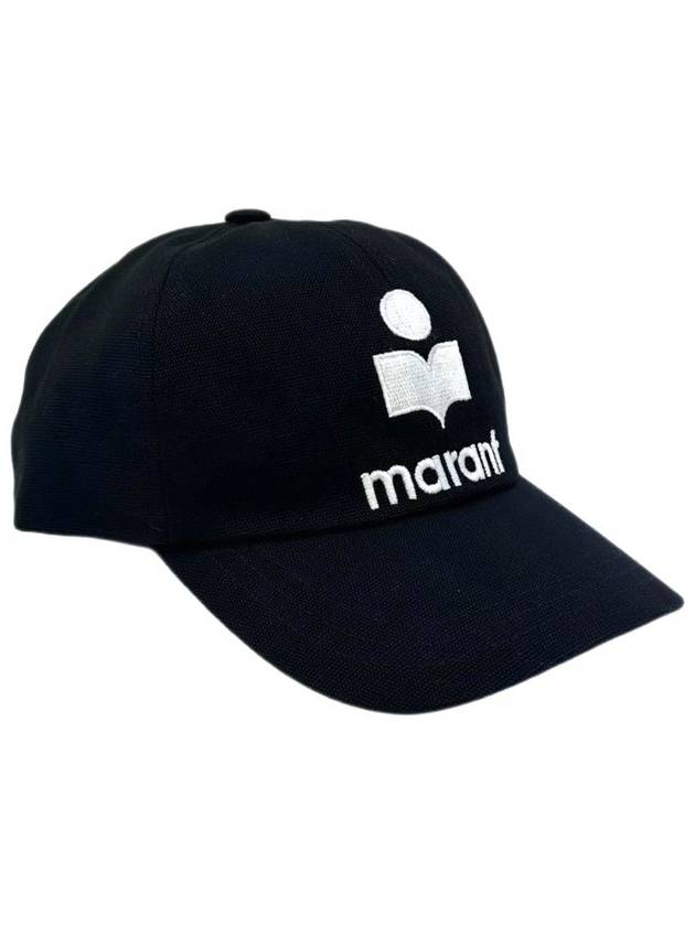 Tyron Logo Cotton Ball Cap Black - ISABEL MARANT - BALAAN 2