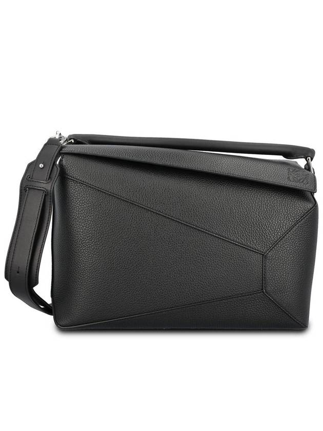 Large Puzzle Calfskin Cross Bag Black - LOEWE - BALAAN 2