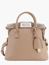 5AC Logo Patch Mini Tote Bag Mud Brown - MAISON MARGIELA - BALAAN 1