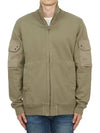 Felpa Aperta Zip-up Jacket Khaki - TEN C - BALAAN 3