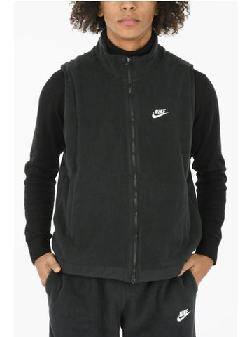 Fleece Big Swoosh Winterized Vest Black - NIKE - BALAAN 1