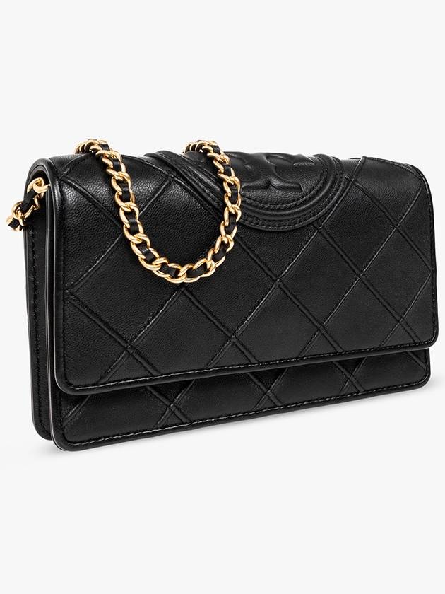 Tory Burch ‘Fleming’ Strapped Wallet, Women's, Black - TORY BURCH - BALAAN 4