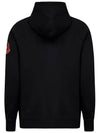 Genius Big Logo Patch Brushed Hood Zipup Black 8G000 10 809KX 999 - MONCLER - BALAAN 3