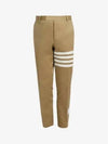 Diagonal Unconstructed Chino Straight Pants Beige - THOM BROWNE - BALAAN 3