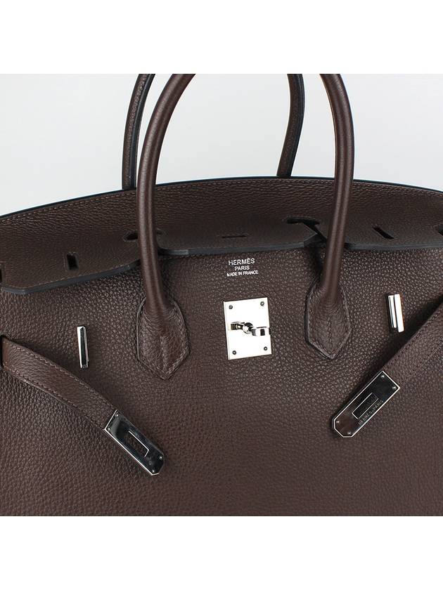 HM Birkin 35 Dark Brown Silver HM42BG003 - HERMES - BALAAN 7