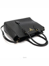 1BA189 Black Saffiano Soft Calfskin Gold Lettering 2WAY - PRADA - BALAAN 3