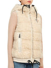 Grenoble Logo Down Vest Cream - MONCLER - BALAAN 6