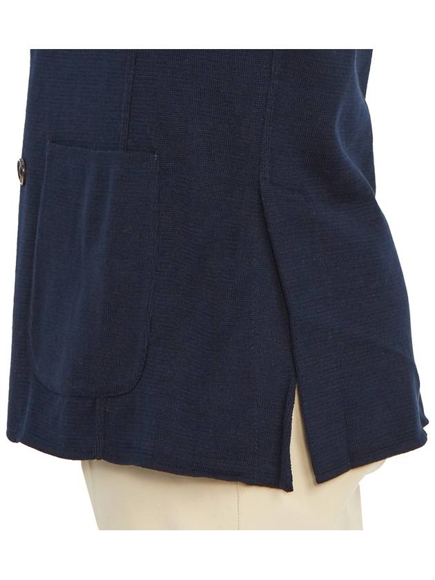 Men's Double Breasted Cardigan Navy - RVR LARDINI - BALAAN 10