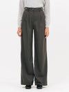 Double Buckle Wide Pants Charcoal - JUN BY JUN K - BALAAN 2