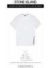 Side Logo Patch Round Short Sleeve T-Shirt White - STONE ISLAND - BALAAN 3