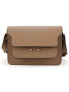 Saffiano Trunk Mini Shoulder Bag Brown - MARNI - BALAAN 3