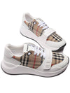 Ramsey Vintage Check Velcro Low Top Sneakers White Beige - BURBERRY - BALAAN 6