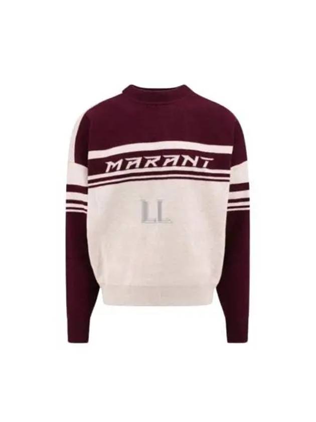 Callie Crew Neck Knit Top Wine - ISABEL MARANT - BALAAN 2