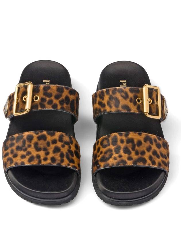 triangle-logo animal-print sandals - PRADA - BALAAN 4