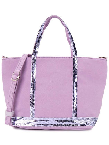 Cabas XS AJ 2way Canvas Tote Bag Purple - VANESSA BRUNO - BALAAN 1