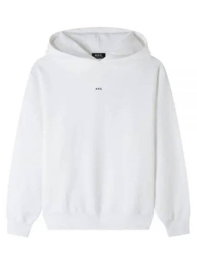 Boxy Micro Logo Hoodie White - A.P.C. - BALAAN 2