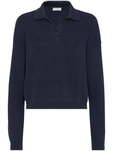 ribbed knit polo shirt M19194705C7186 - BRUNELLO CUCINELLI - BALAAN 1