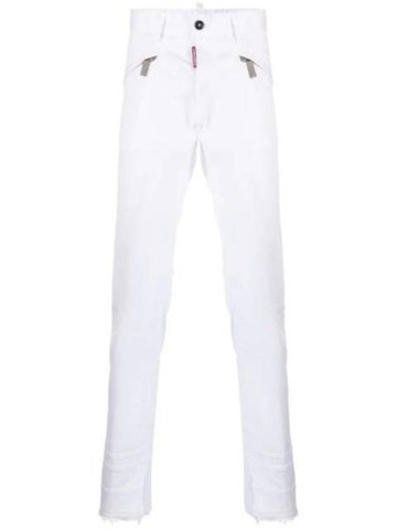 Men's Cool Guy Straight Pants White - DSQUARED2 - BALAAN 1