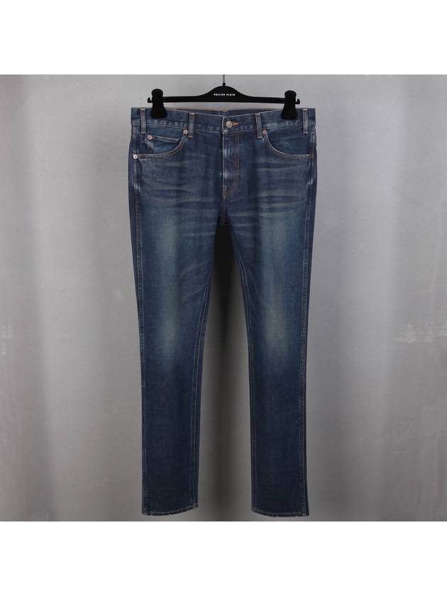 Washing Skinny Jeans Blue - CELINE - BALAAN 2