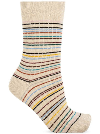 Paul Smith Three-pack Of Cotton Socks With Lurex Thread, Women's, Multicolour - PAUL SMITH - BALAAN 2