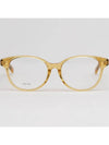 Eyewear Round Eyeglasses Yellow - CELINE - BALAAN 4