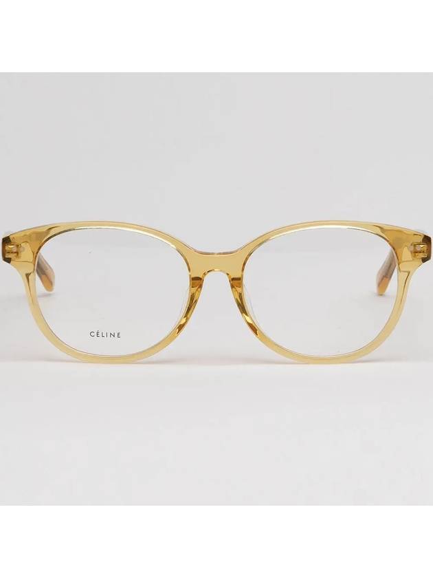 Eyewear Round Eyeglasses Yellow - CELINE - BALAAN 4