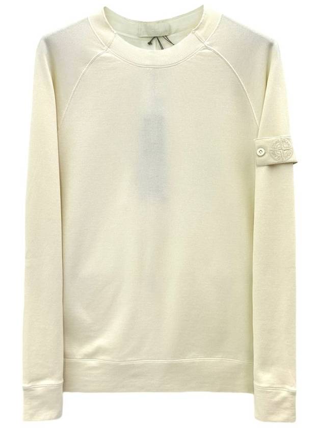 Waffen Patch Ghost Piece Cotton Sweatshirt Ivory - STONE ISLAND - BALAAN 2