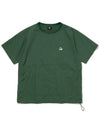 2ENIDUG Kangaroo Pocket Crew Neck Windbreaker Short Sleeve T-Shirt GREEN - 20THHOLE - BALAAN 1