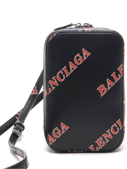 Logo Phone Holder Cross Bag Black - BALENCIAGA - BALAAN 2