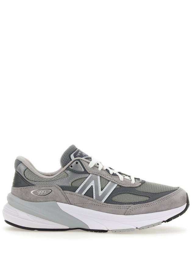 990V6 Castlerock Low-Top Sneakers Grey - NEW BALANCE - BALAAN 4