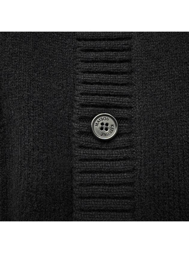 Baby Fox Patch Cosy Cardigan Black - MAISON KITSUNE - BALAAN 5