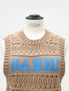 brown knit sleeveless - GANNI - BALAAN 3