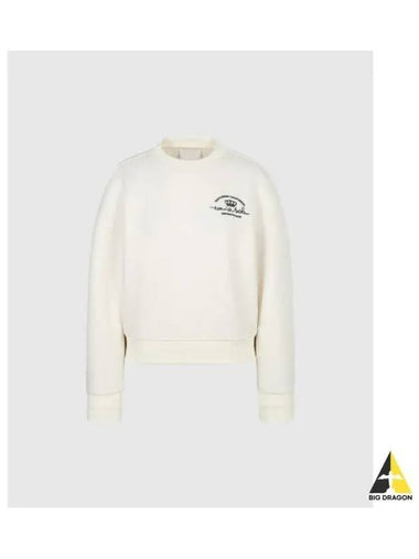 TRAVISMATHEW Women s Signature Embroidered Sweatshirt White - TRAVIS SCOTT - BALAAN 1