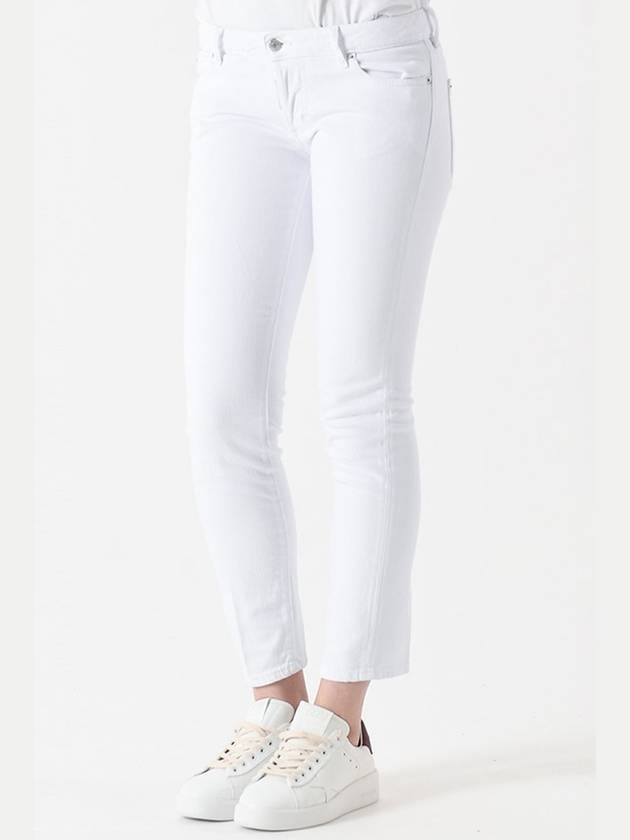 Women's Jennifer Crop Straight Jeans White - DSQUARED2 - BALAAN 2