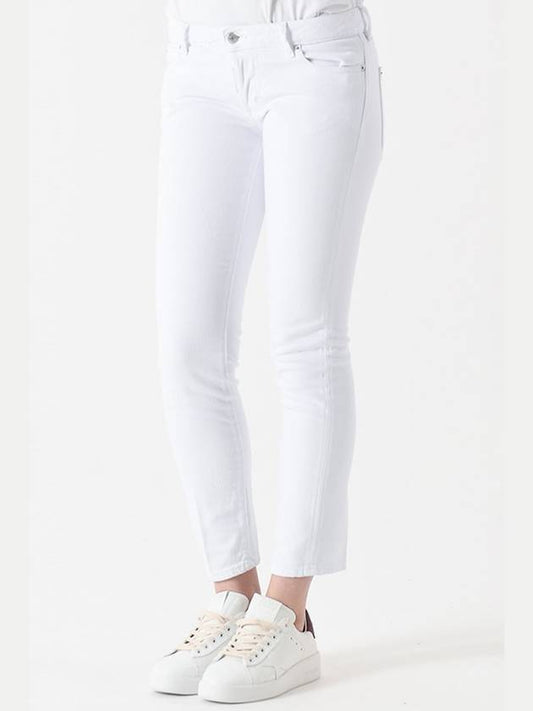 Women's Jennifer Crop Straight Jeans White - DSQUARED2 - BALAAN 2