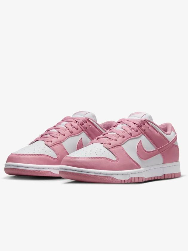 Dunk Low Top Sneakers White Elemental Pink - NIKE - BALAAN 6