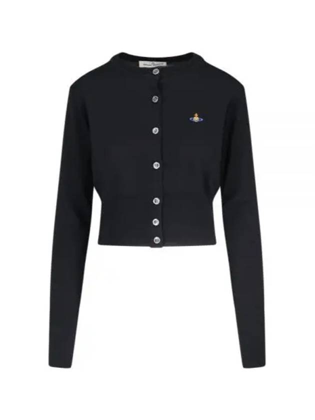 Bea Cropped Cardigan Black - VIVIENNE WESTWOOD - BALAAN 2